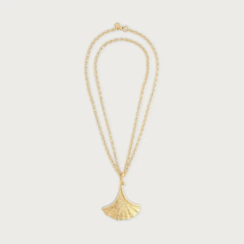 Ginkgo Pendant Necklace - Anabel Aram