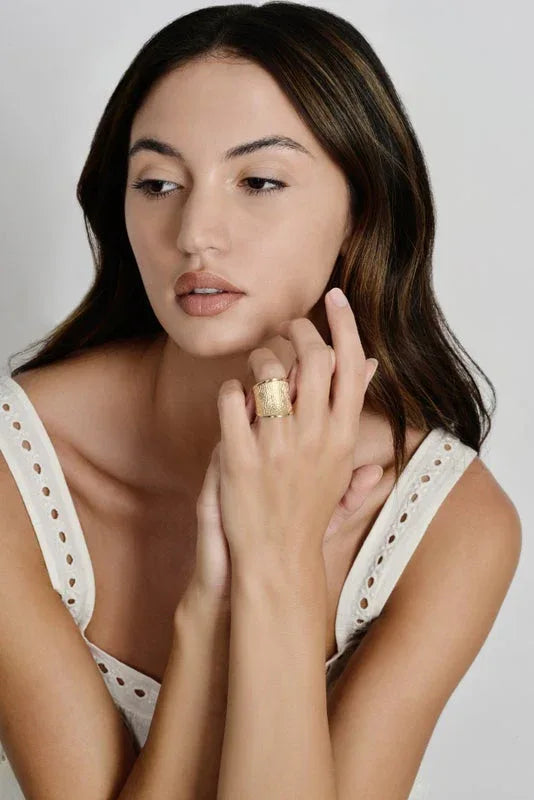 Enchanted Forest Bark Ring - Anabel Aram