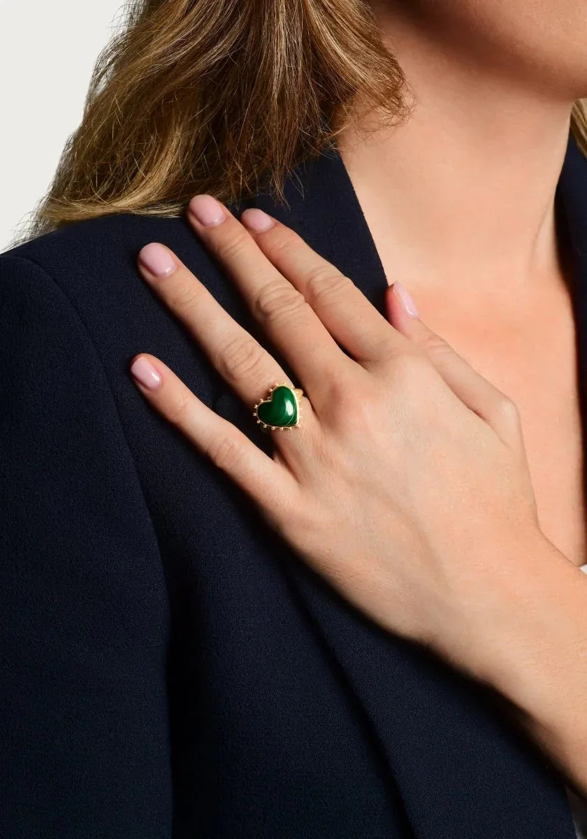 Heart With Stone Ring - Anabel Aram