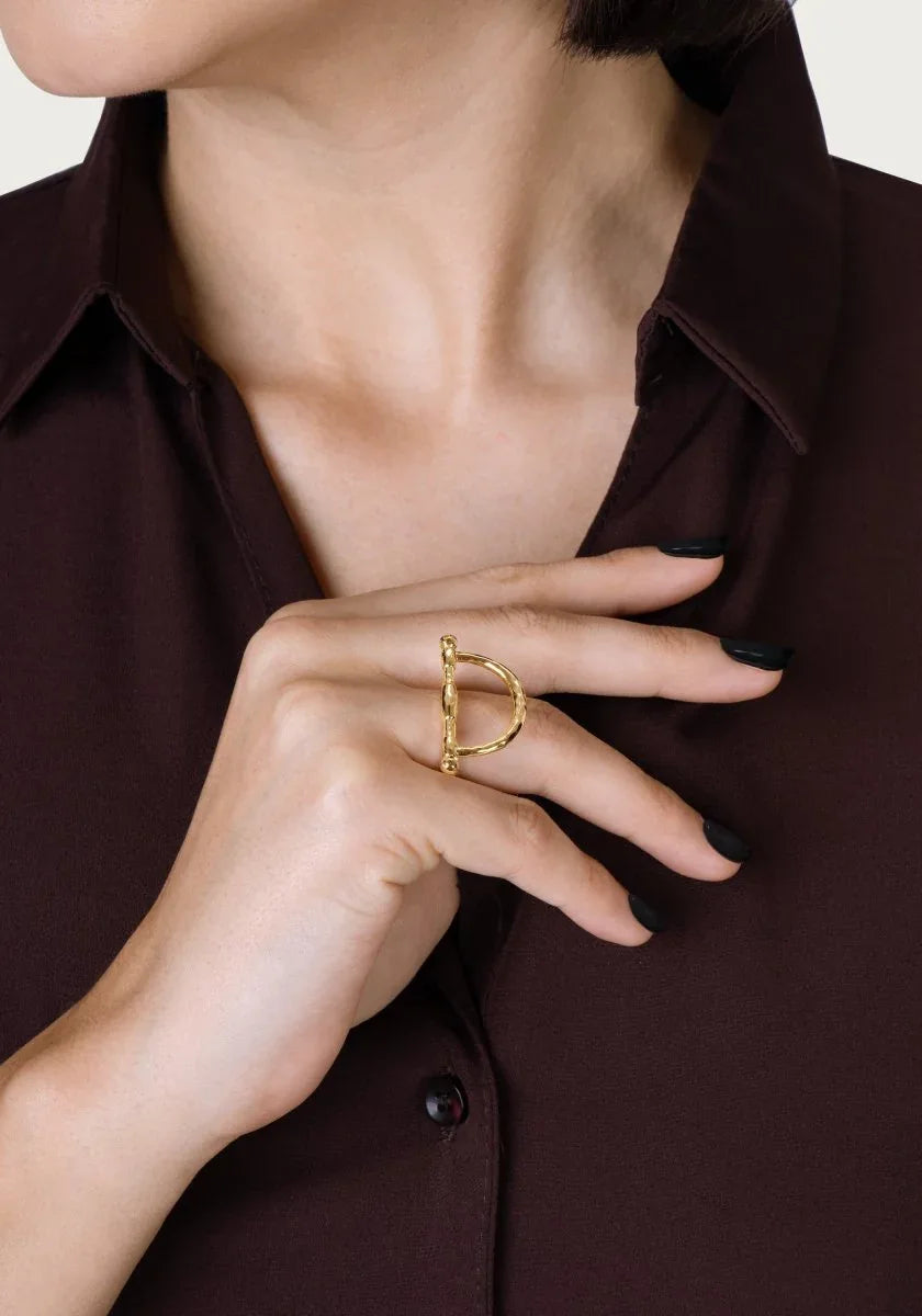 Cheval Bit Ring, Gold - Anabel Aram