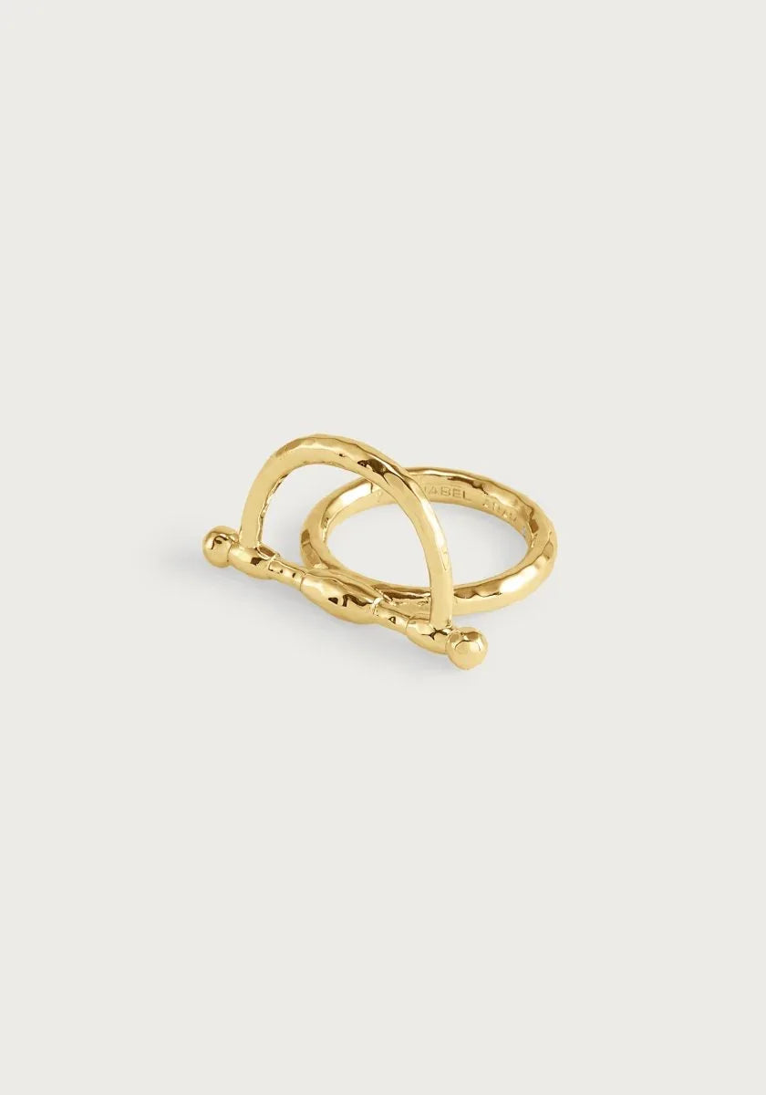 Cheval Bit Ring, Gold - Anabel Aram