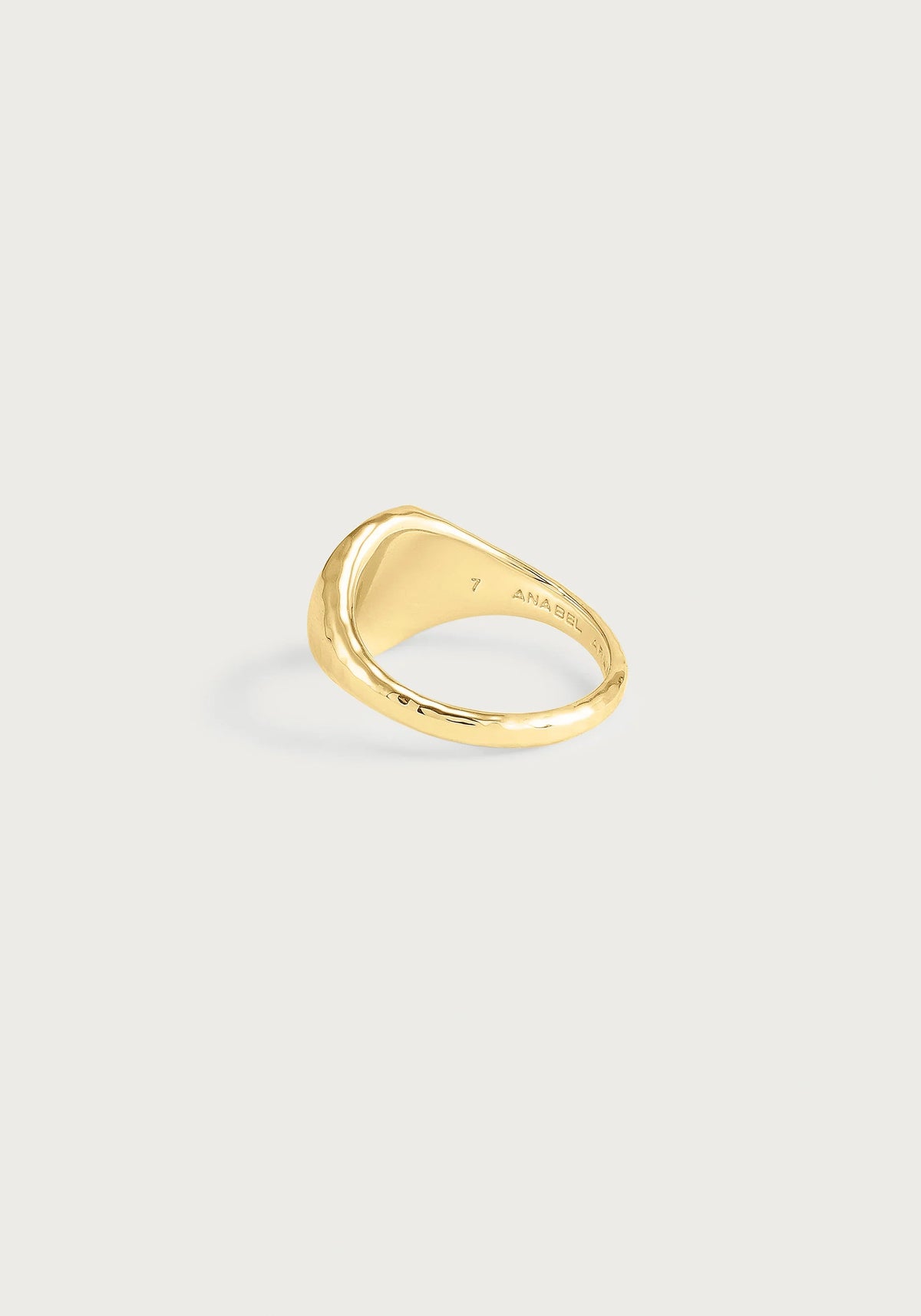 Celeste Signet Ring, White