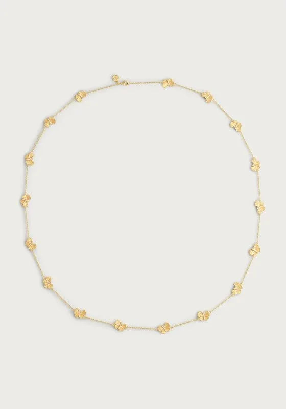 Butterfly Long Station Necklace - Anabel Aram
