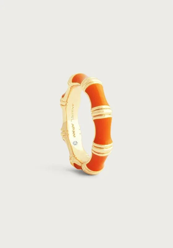 Bamboo Enameled Ring - Anabel Aram
