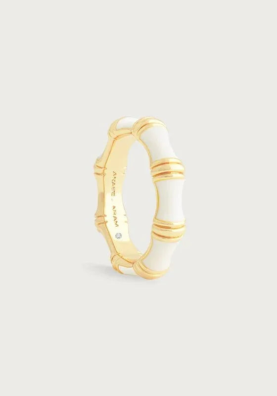Bamboo Enameled Ring - Anabel Aram
