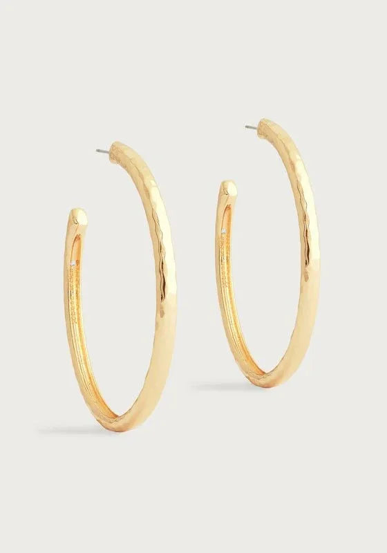 Farrier Large Hoops, Gold - Anabel Aram
