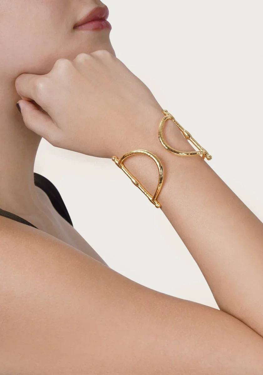 Cheval Bit Cuff, Gold - Anabel Aram
