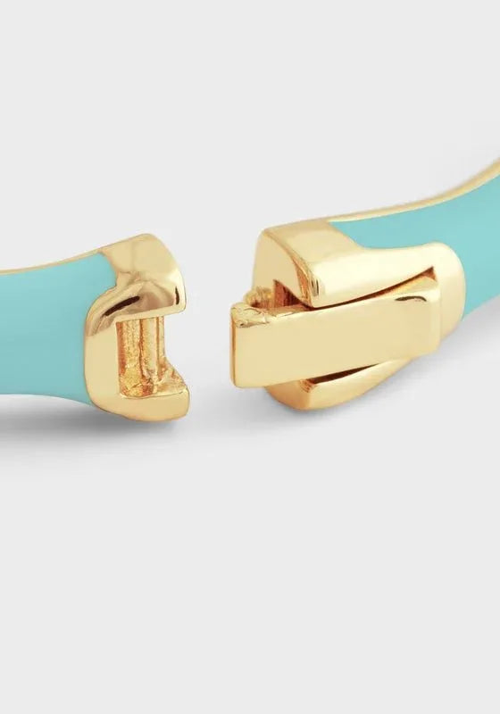 Bamboo Enameled Hinged Bangle - Anabel Aram