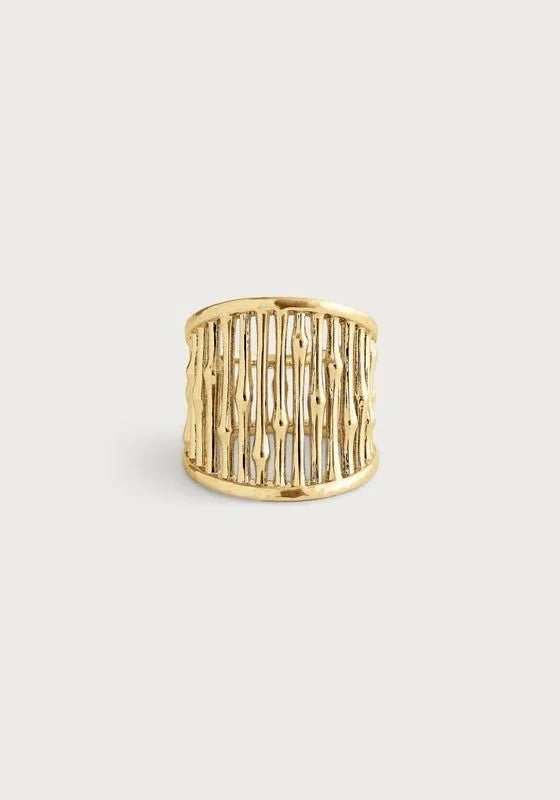 Bamboo Wide Ring - Anabel Aram
