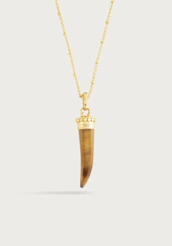 Forza Stone Horn Charm, Tigers Eye