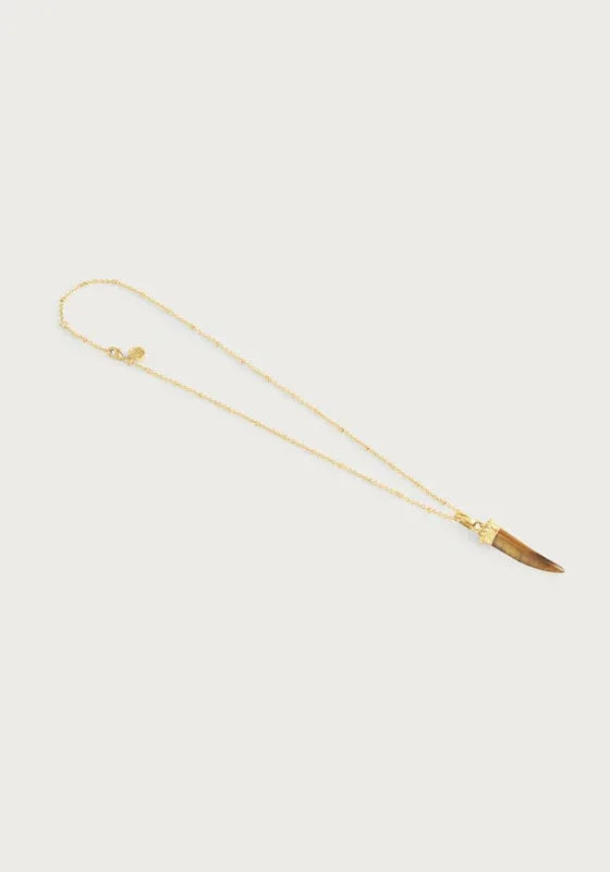Forza Stone Horn Charm, Tigers Eye