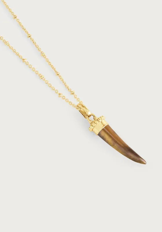 Forza Stone Horn Charm, Tigers Eye