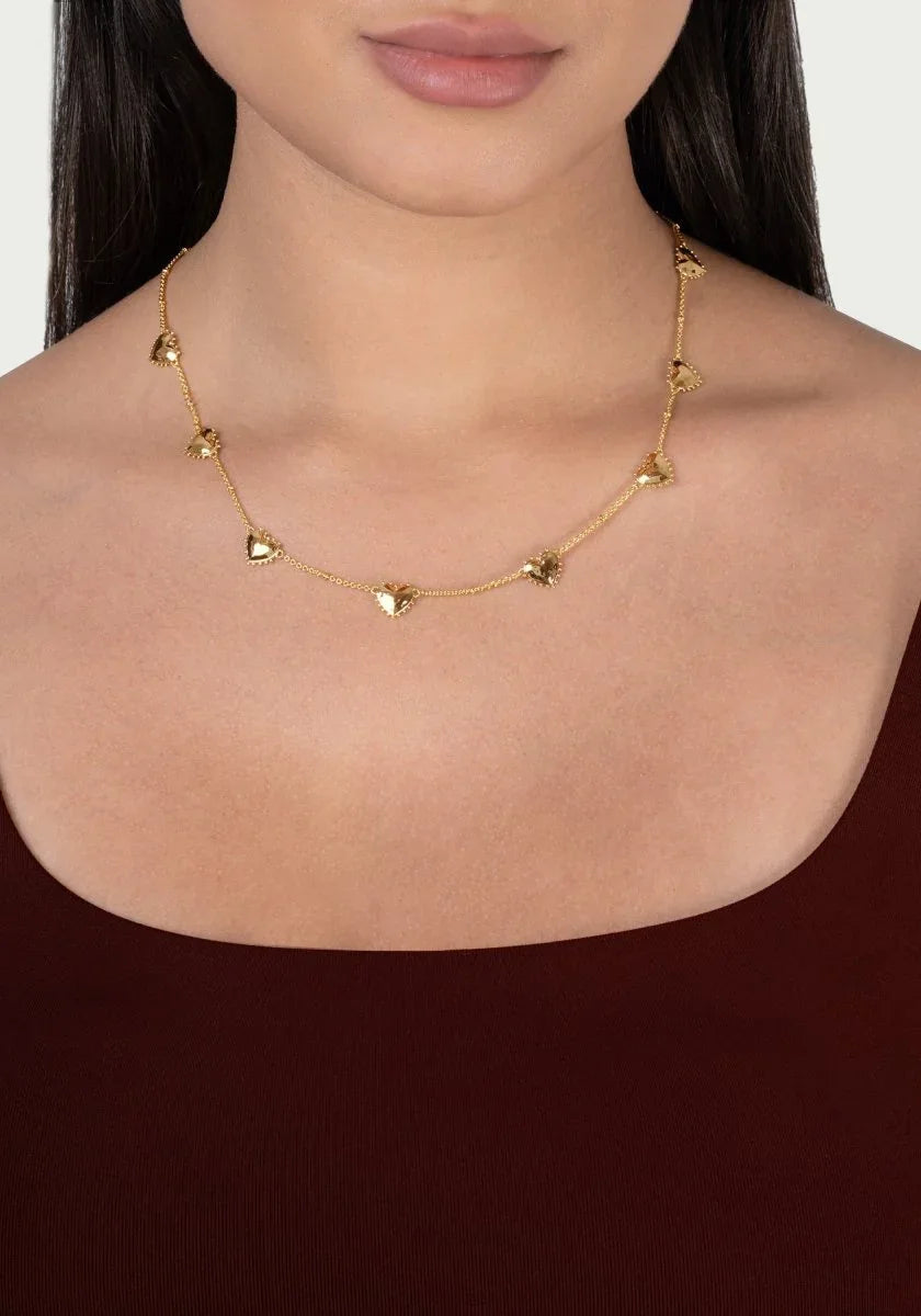 Heart Station Necklace - Anabel Aram