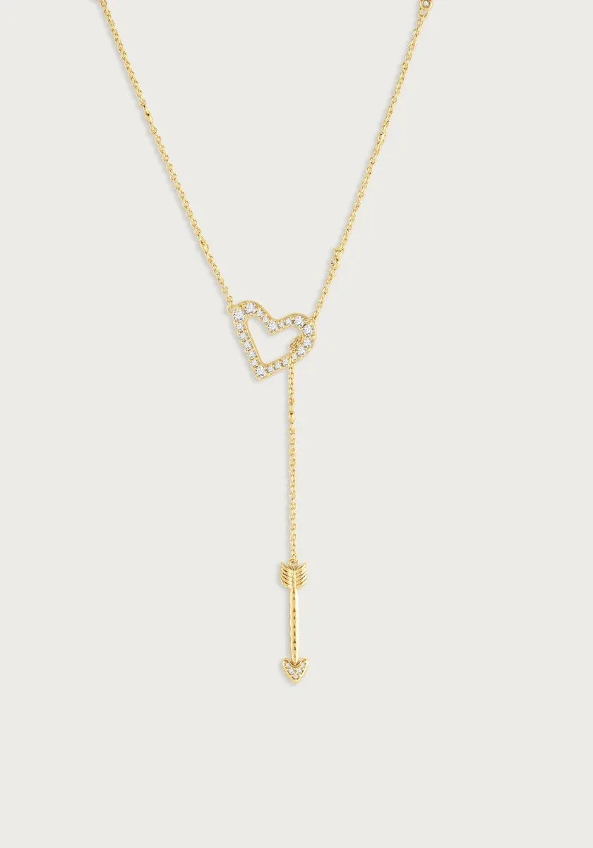 Heart Lariat Necklace - Anabel Aram