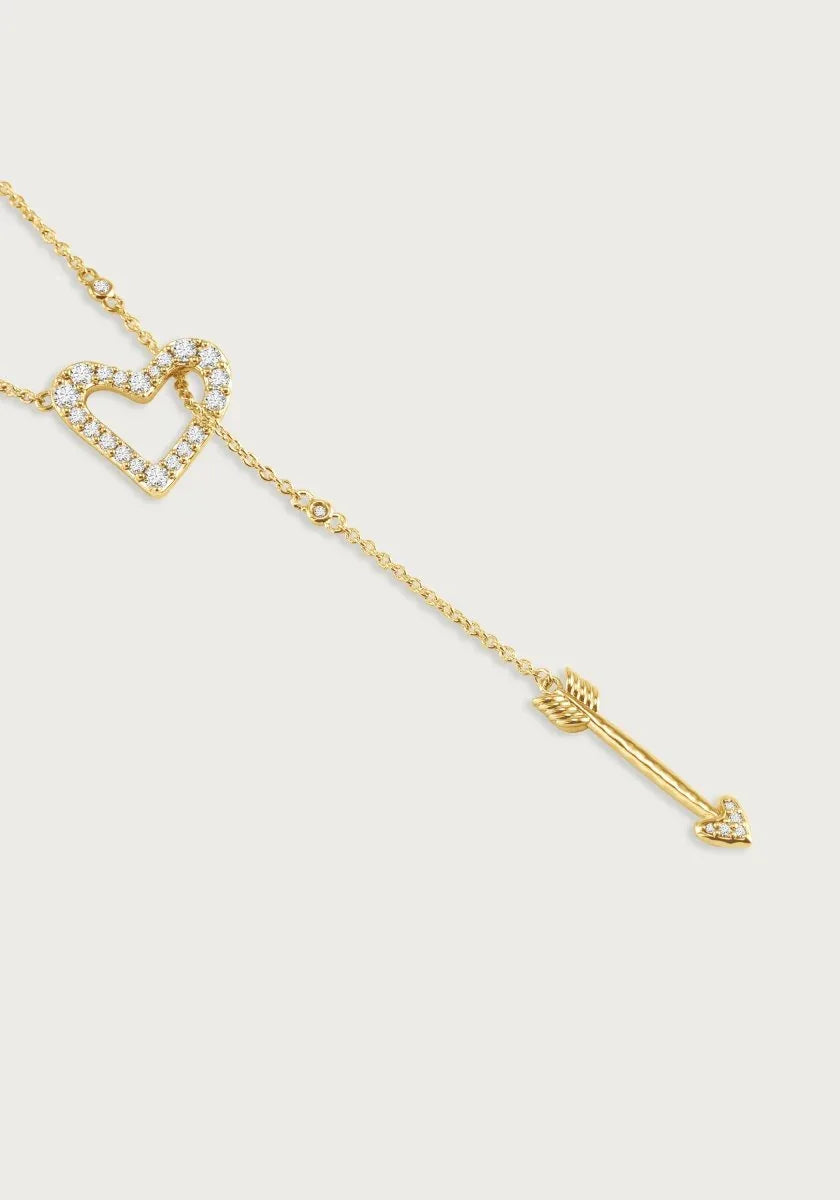 Heart Lariat Necklace - Anabel Aram