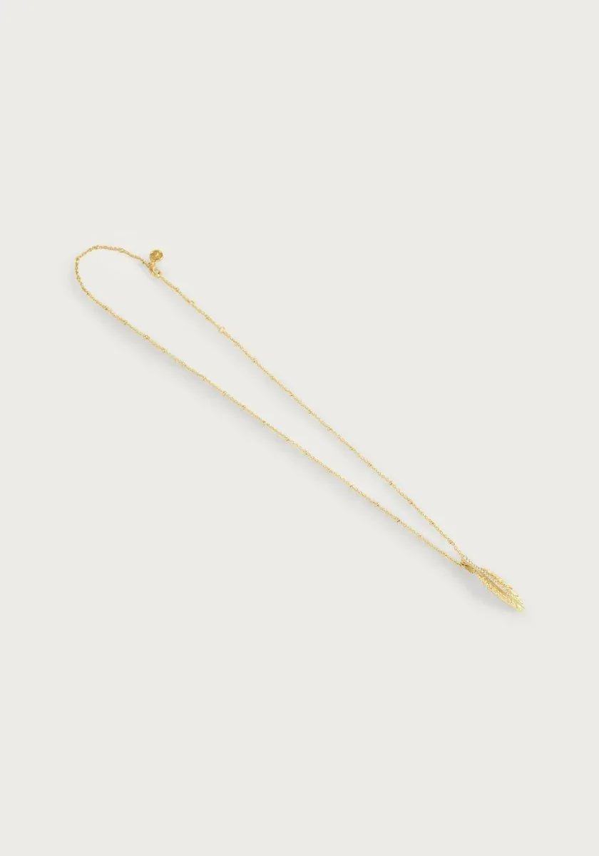 Feather Small Pendant Necklace - Anabel Aram