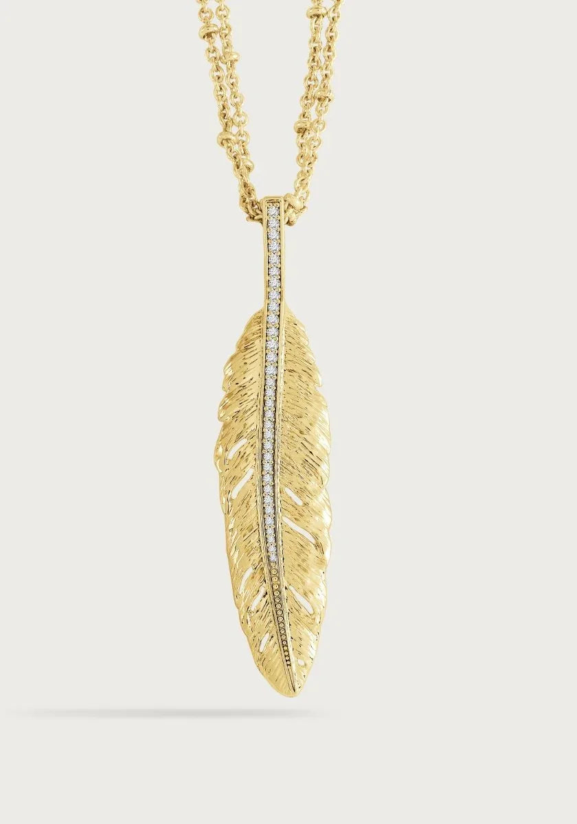 Feather Large Charm - Anabel Aram