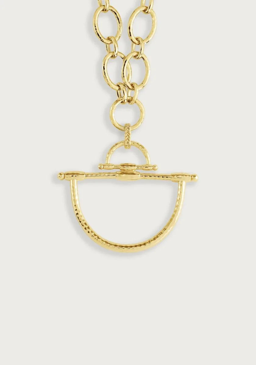Cheval Bit Pendant, Gold - Anabel Aram