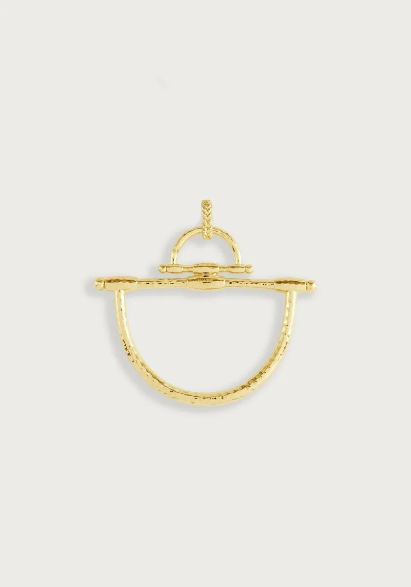Cheval Bit Pendant, Gold - Anabel Aram
