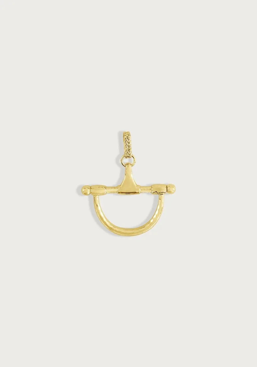 Cheval Medium Bit Pendant, Gold - Anabel Aram