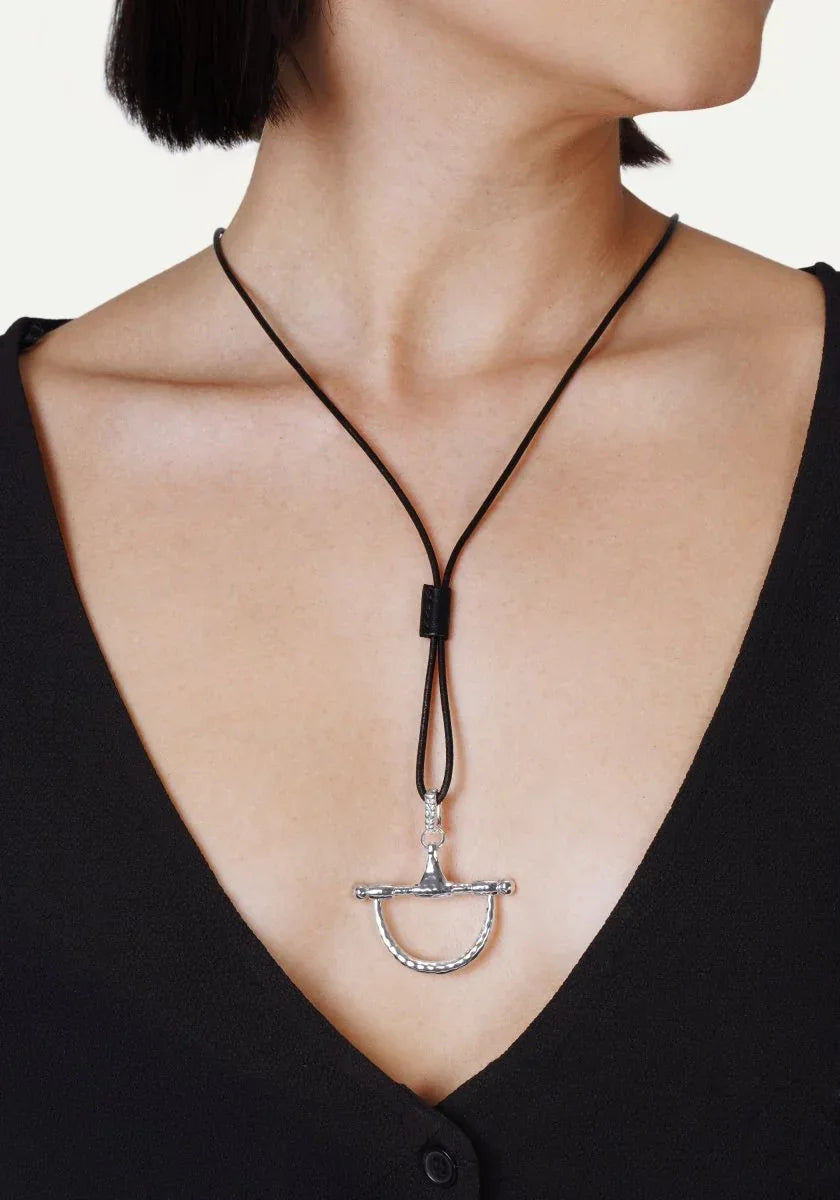 Cheval Medium Bit Pendant, Silver - Anabel Aram