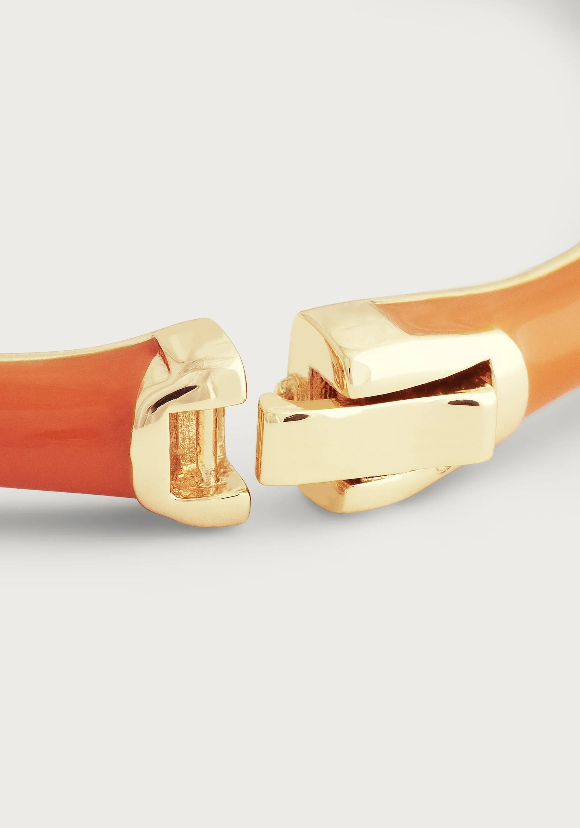 Bamboo Enameled Hinged Bangle