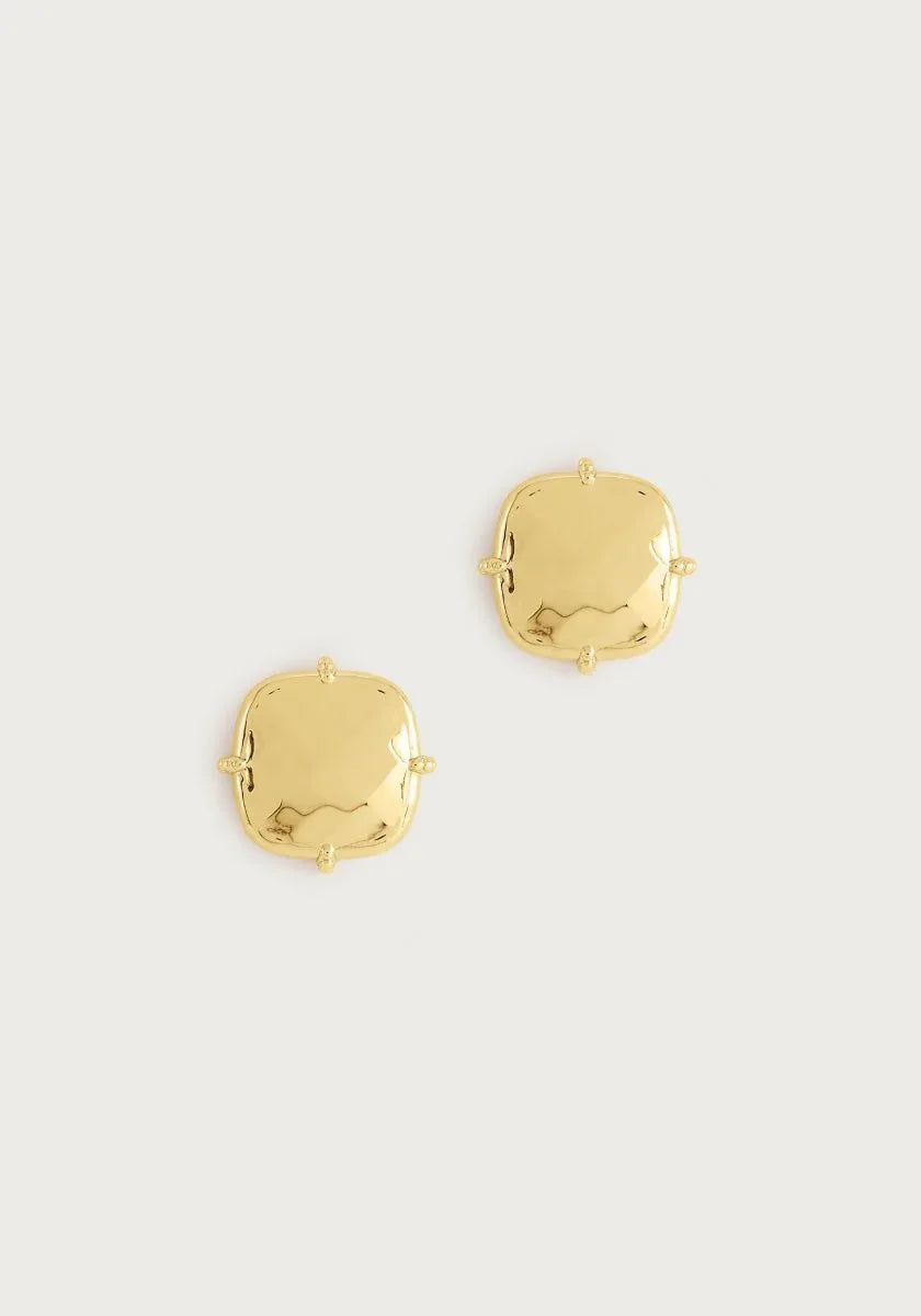 Farrier Stud Earrings, Gold - Anabel Aram