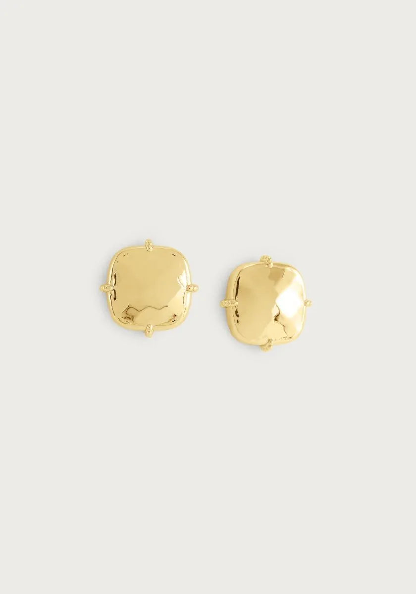 Farrier Stud Earrings, Gold - Anabel Aram