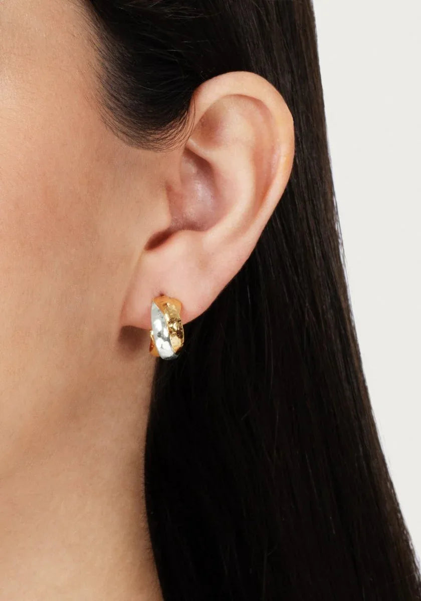 Farrier Triple Huggie Hoop Earrings - Anabel Aram