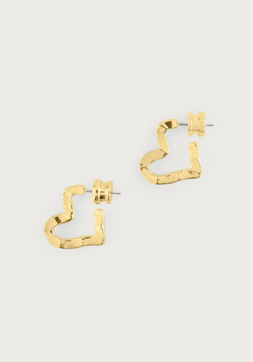Heart Hoop Earrings, Small - Anabel Aram