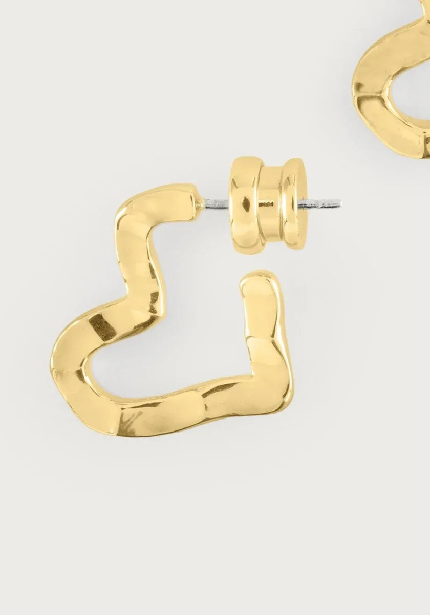 Heart Hoop Earrings, Small - Anabel Aram
