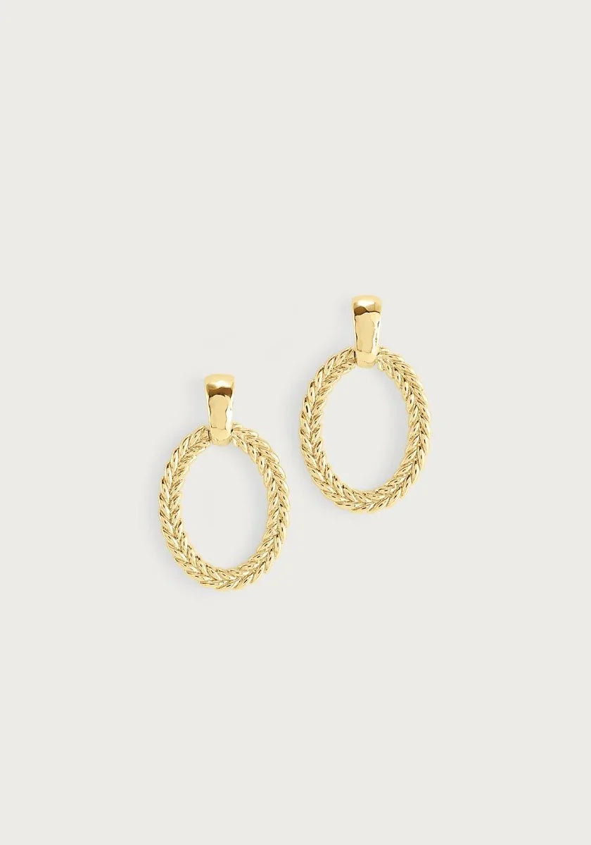 Cheval Ring Earrings, Gold - Anabel Aram