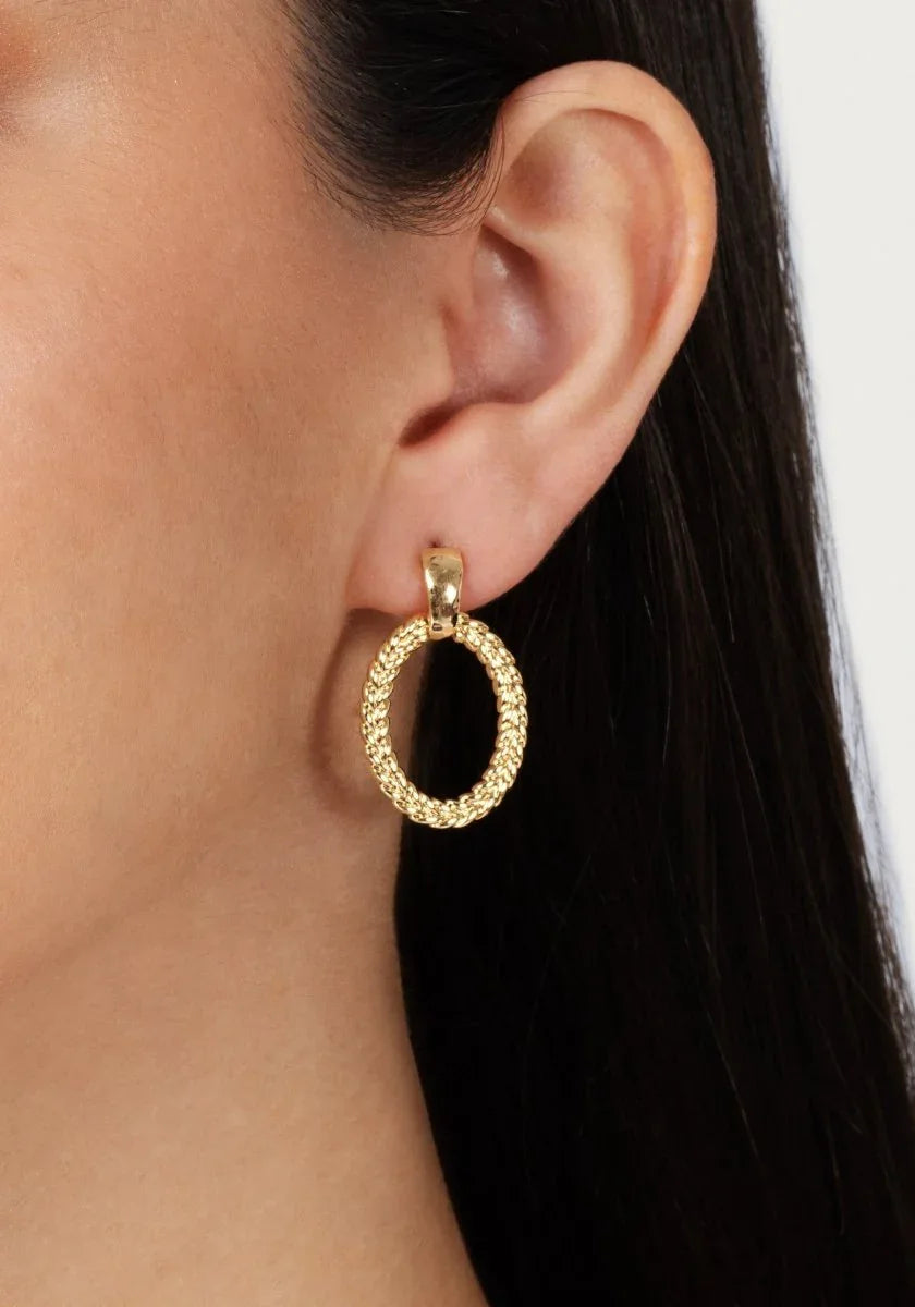 Cheval Ring Earrings, Gold - Anabel Aram