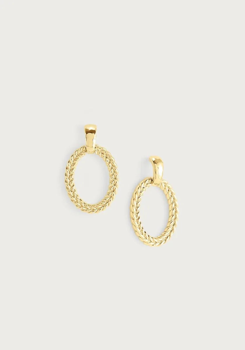 Cheval Ring Earrings, Gold - Anabel Aram