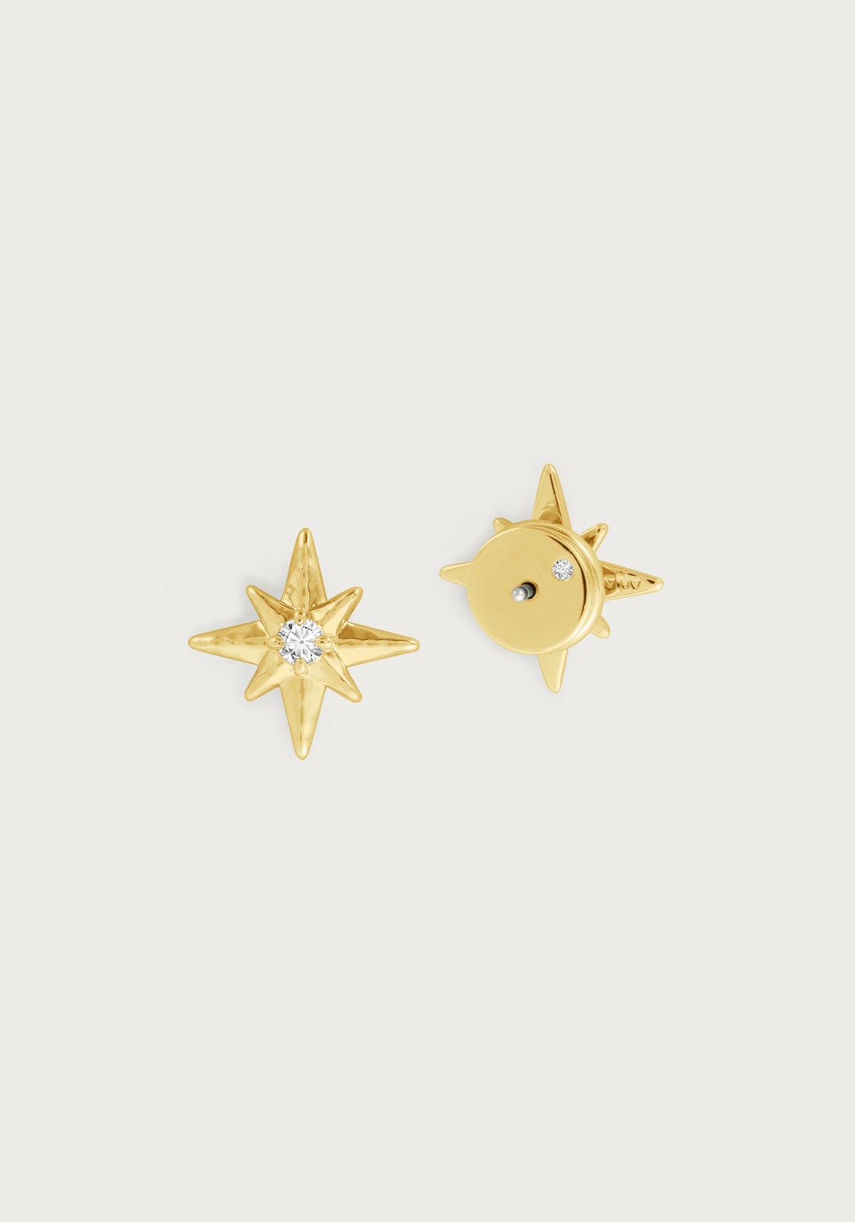 Celeste Stud Earrings, White
