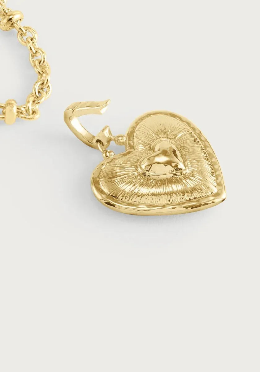 Heart Radiant Gold Charm - Anabel Aram