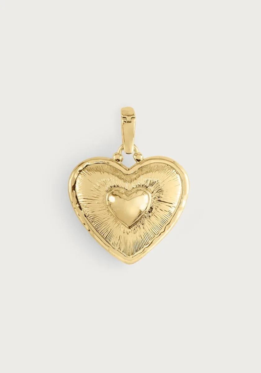 Heart Radiant Gold Charm - Anabel Aram