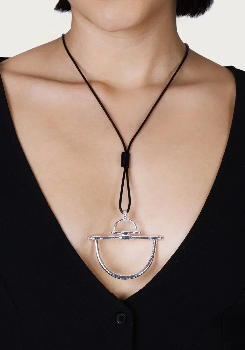 Cheval Bit Pendant, Silver - Anabel Aram