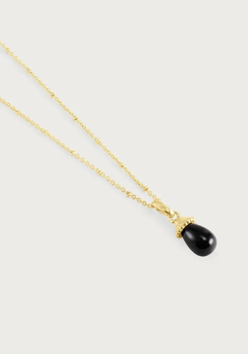 Forza Stone Drop Charm, Black Onyx - Anabel Aram