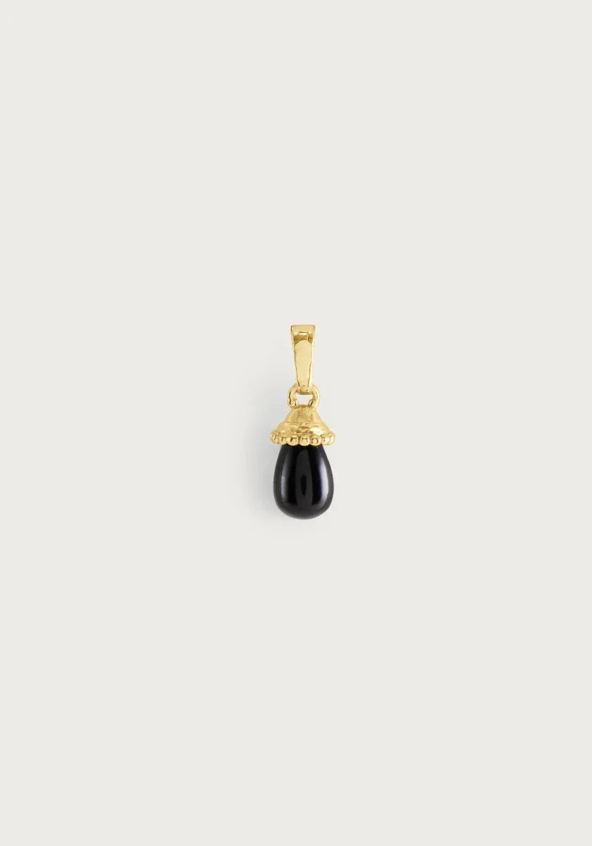 Forza Stone Drop Charm, Black Onyx - Anabel Aram