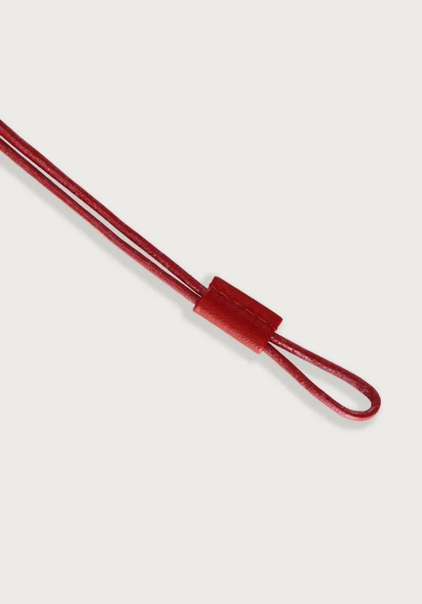 Cheval Leather Necklace, Silver - Anabel Aram