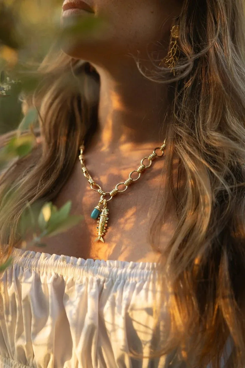 Milos Stone Drop Charm - Anabel Aram