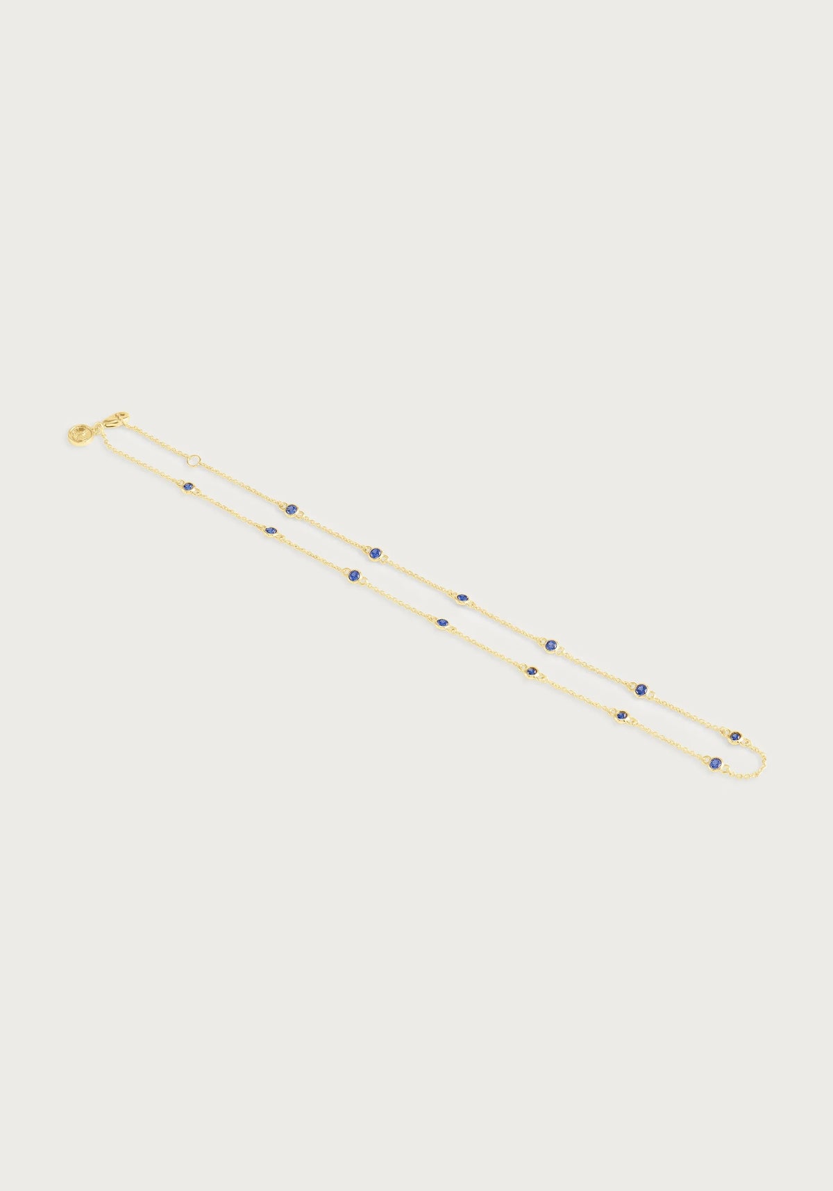Celeste Chain With Crystals, Blue