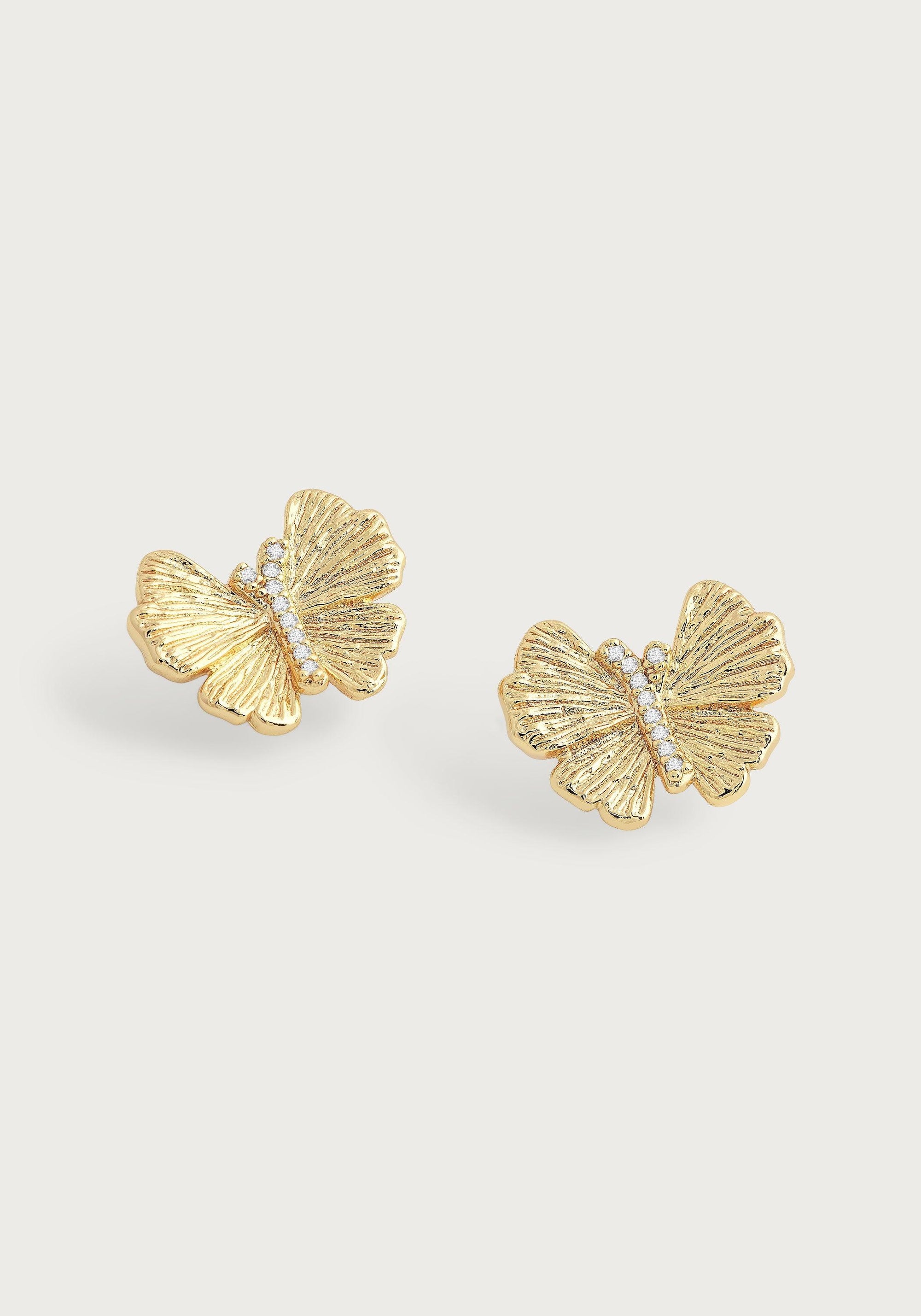 Butterfly Stud Earrings - Anabel Aram