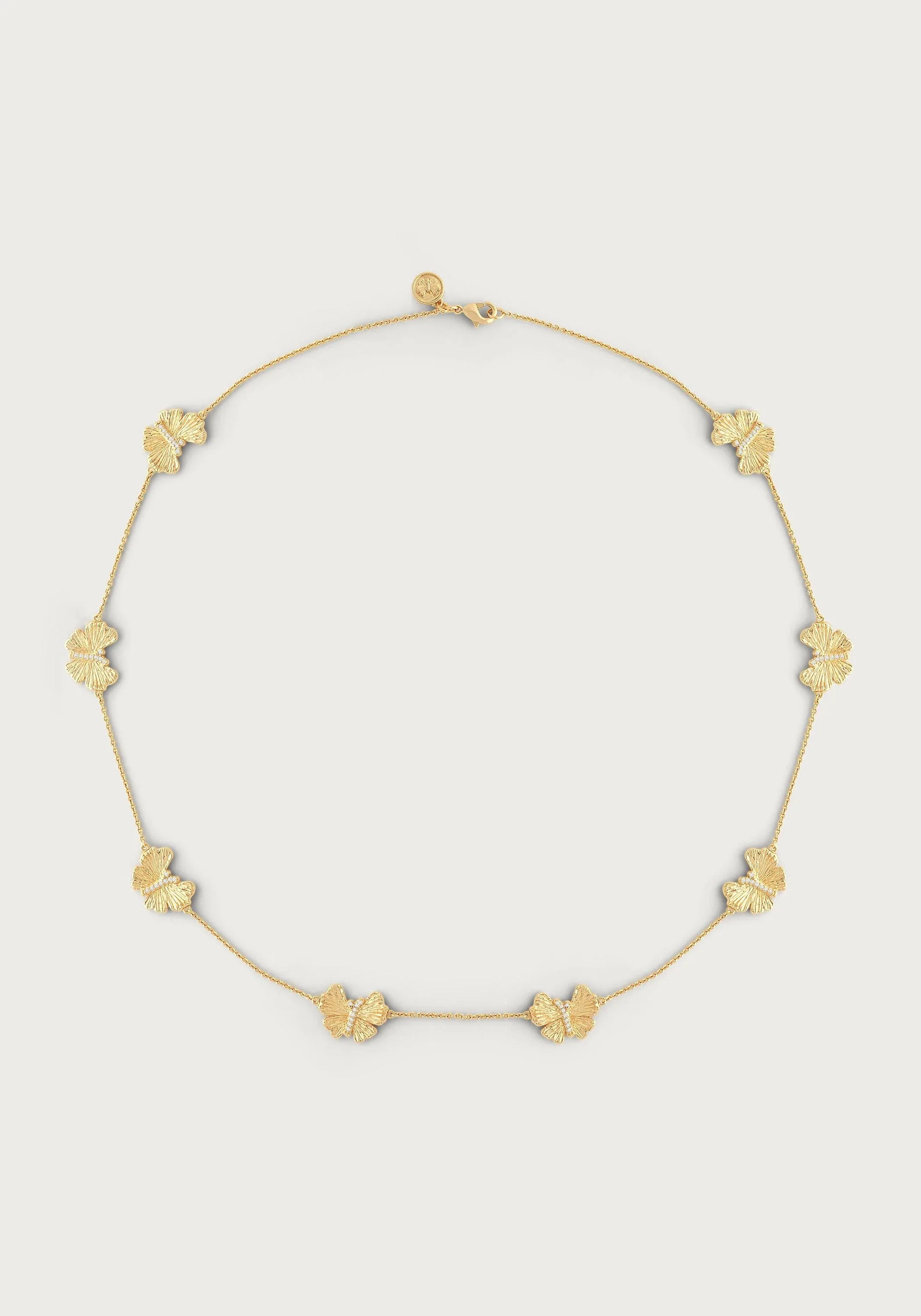 Butterfly Gold Station Necklace - Anabel Aram