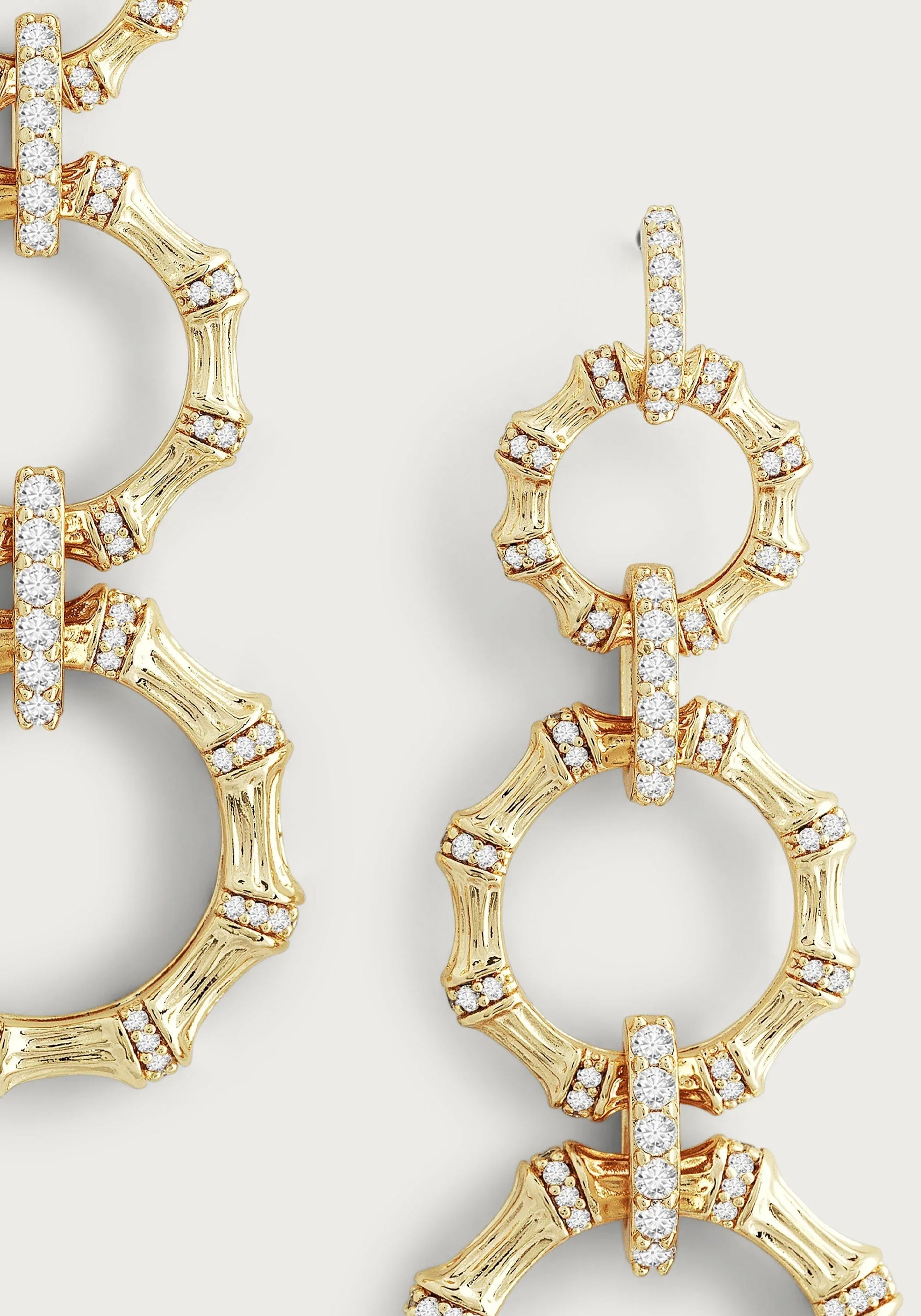 Bamboo Long Chain Earrings