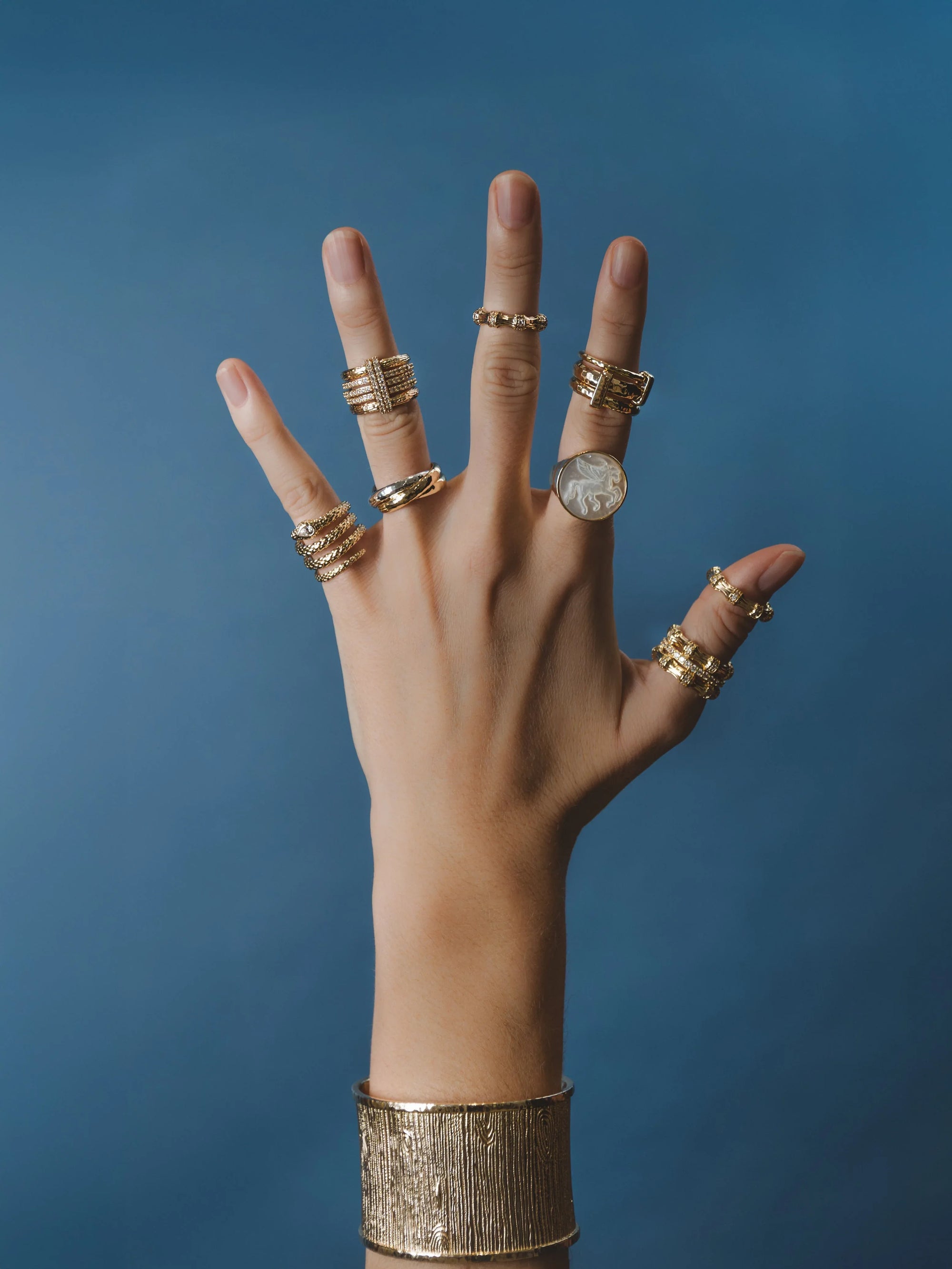 Farrier Triple Connected Ring