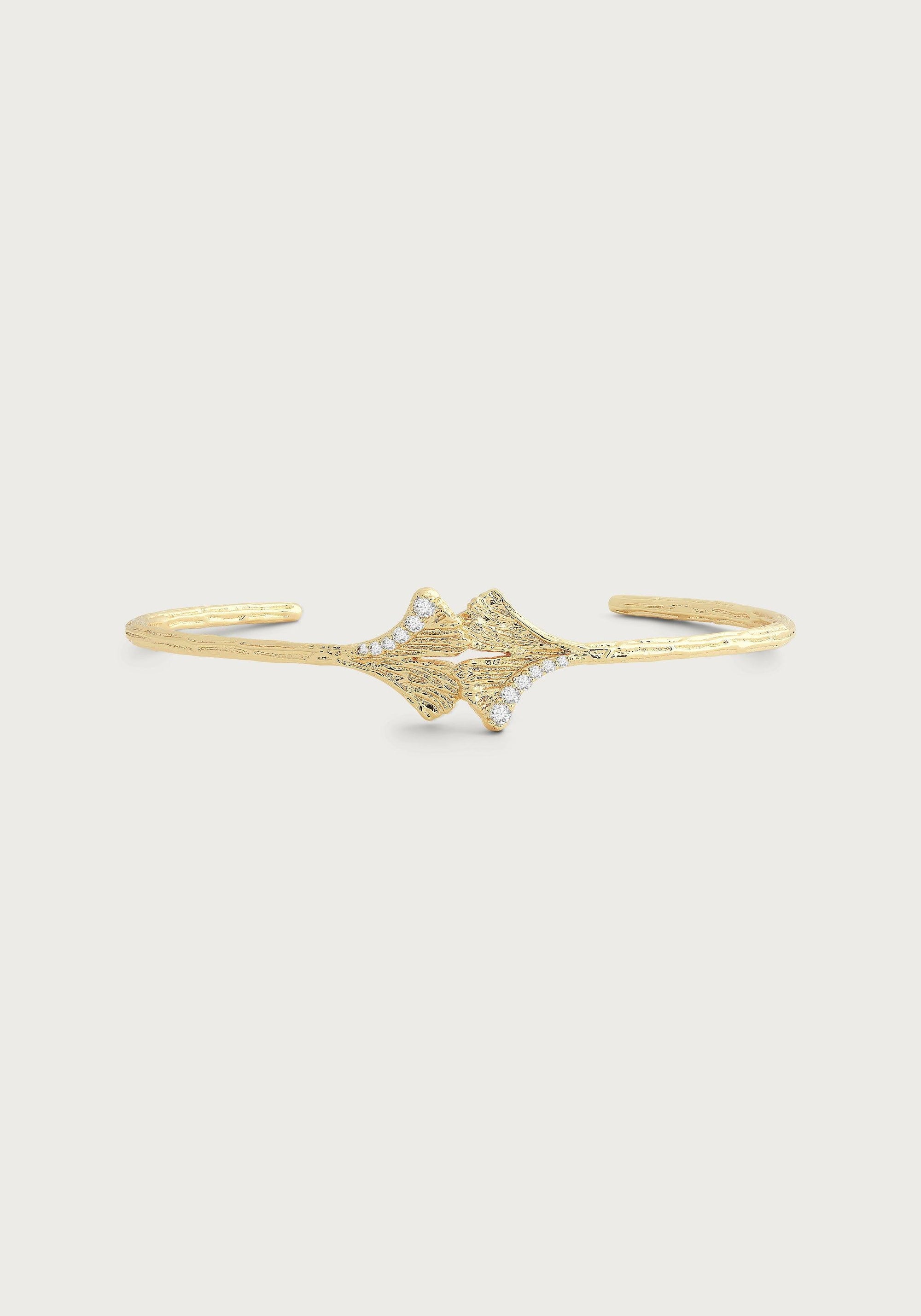 Ginkgo Leaves Cuff - Anabel Aram