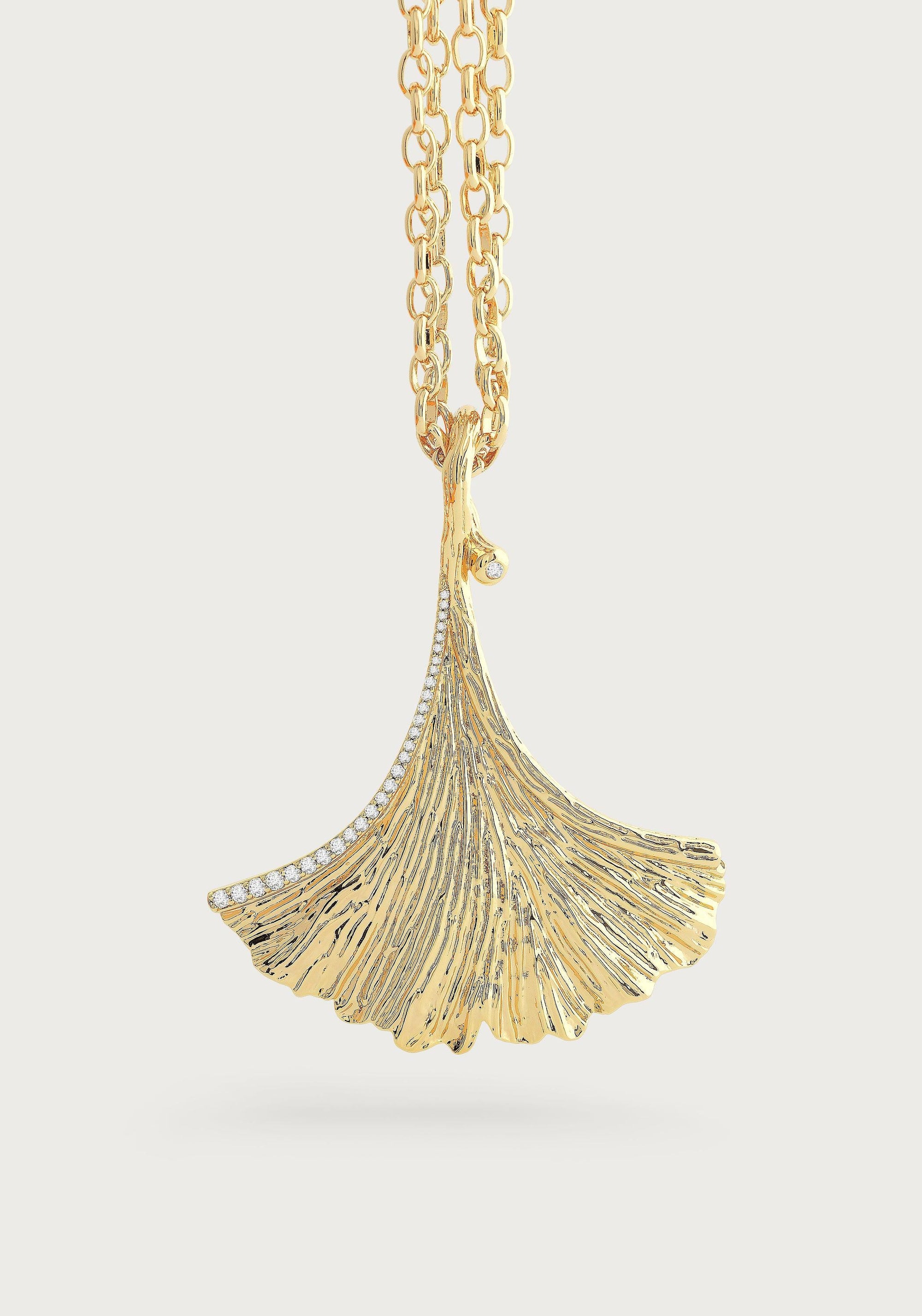 Ginkgo Pendant Necklace - Anabel Aram
