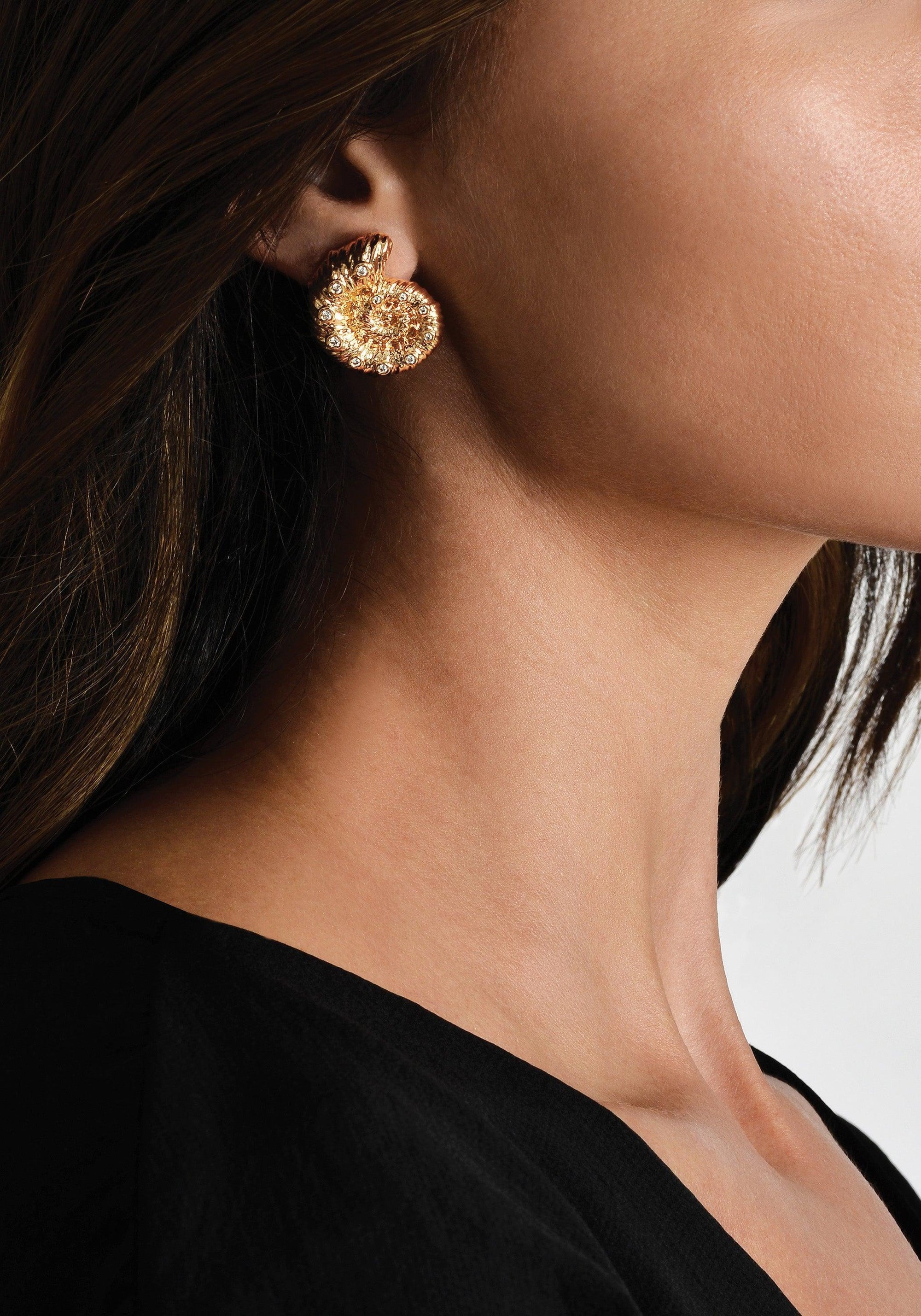 Shell Stud Earrings - Anabel Aram